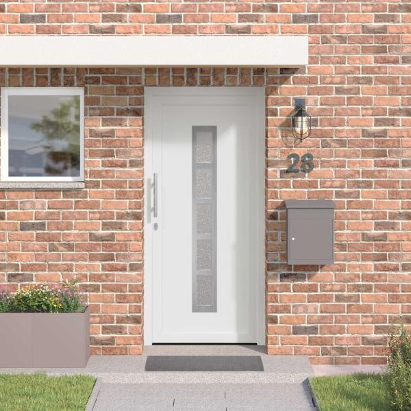 ARDEBO.de - Vordertür 108 x 208 cm PVC Weiß