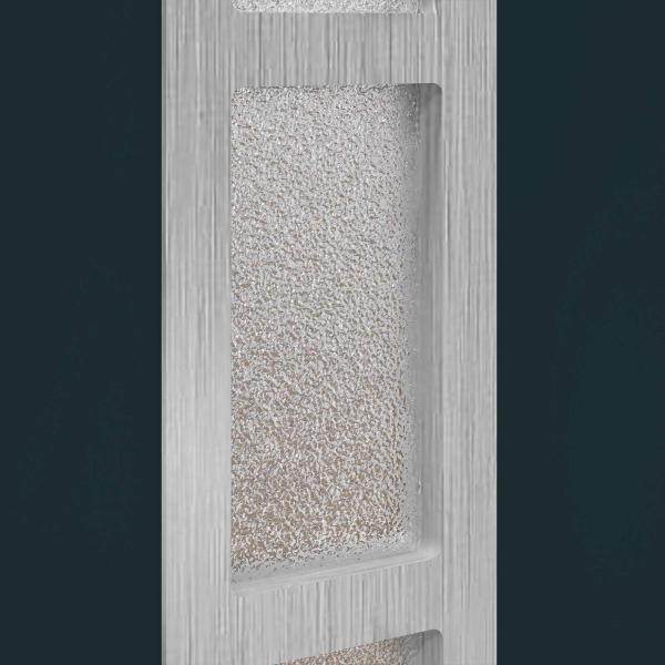 Vordertür 98 x 200 cm PVC Anthrazit