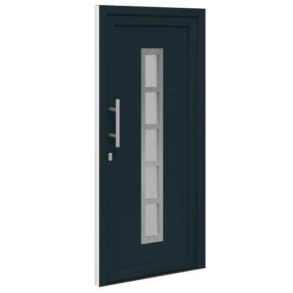 Vordertür 98 x 200 cm PVC Anthrazit