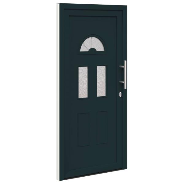 Vordertür 110 x 210 cm PVC Anthrazit