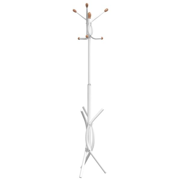 Garderobenständer Weiß 176 cm Pulverbeschichtetes Eisen