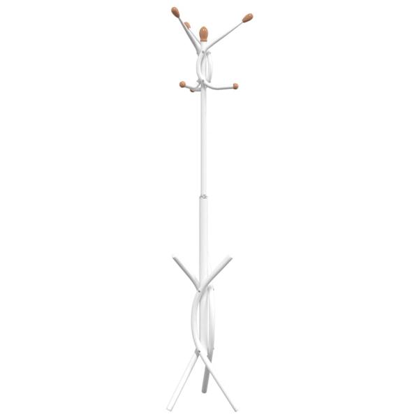 Garderobenständer Weiß 176 cm Pulverbeschichtetes Eisen