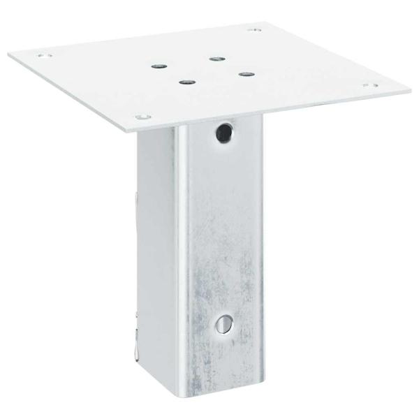 Pfostenträger Quadratisch 4Stk. Silber 51x51mm Verzinkter Stahl