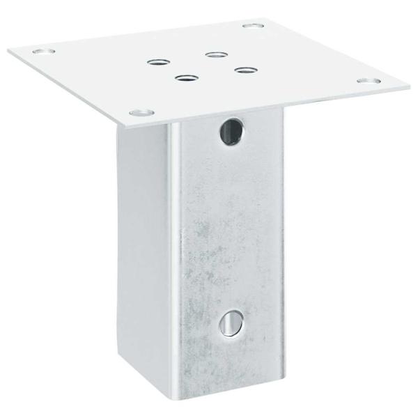 Pfostenträger Quadratisch 4Stk. Silber 61x61mm Verzinkter Stahl