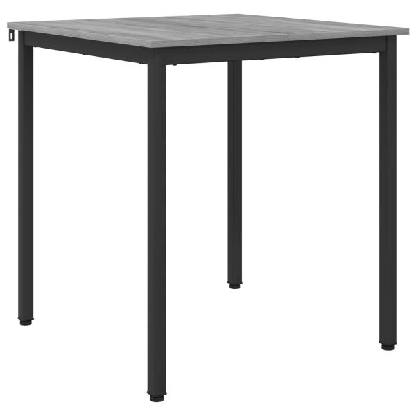 Esstische 70 x 70 x 75 cm Holzwerkstoff Sonoma-Grau Quadratisch