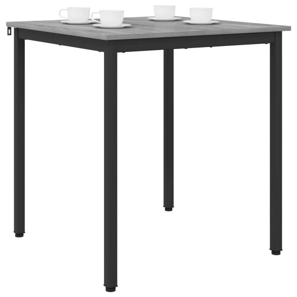Esstische 70 x 70 x 75 cm Holzwerkstoff Sonoma-Grau Quadratisch