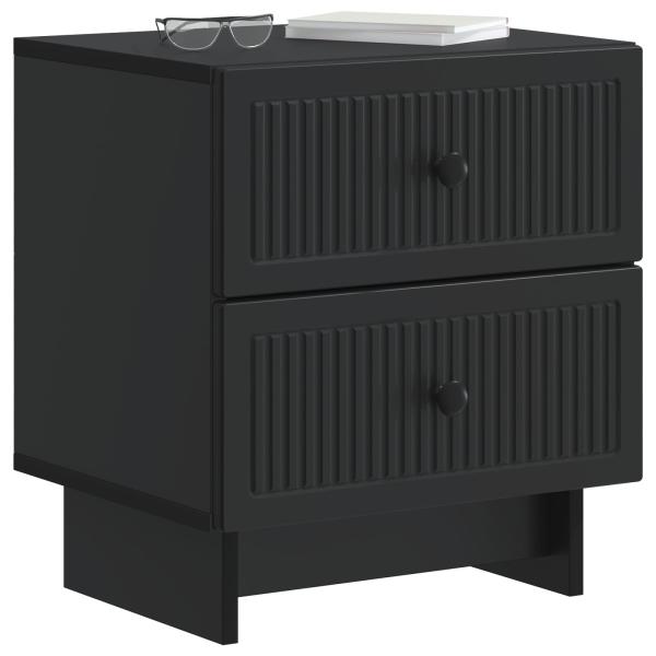 Nachttisch 2 stk. Schwarz 43 x 34,5 x 47,5 cm Holzwerkstoff