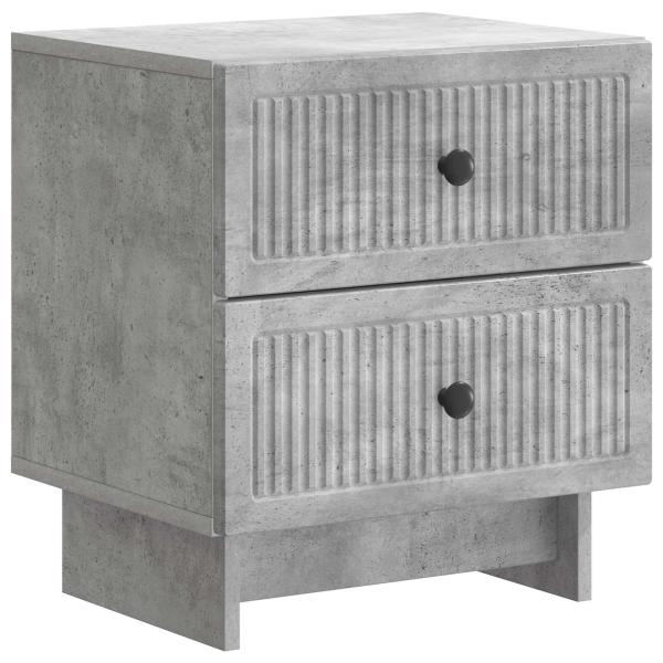 Nachttisch Betongrau 43 x 34,5 x 47,5 cm Holzwerkstoff