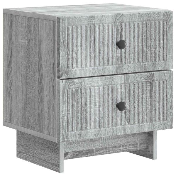Nachttisch 2 stk. Graues Sonoma 43 x 34,5 x 47,5 cm