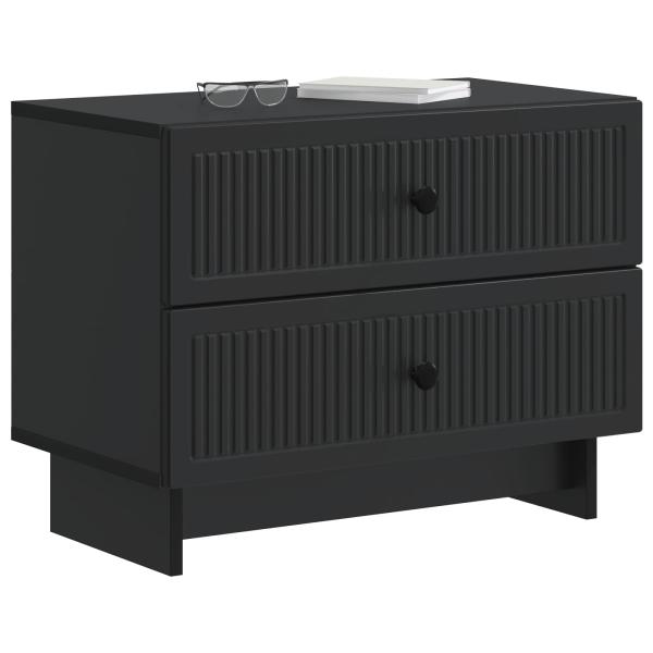 Nachttisch Schwarz 62 x 34,5 x 47,5 cm Holzwerkstoff