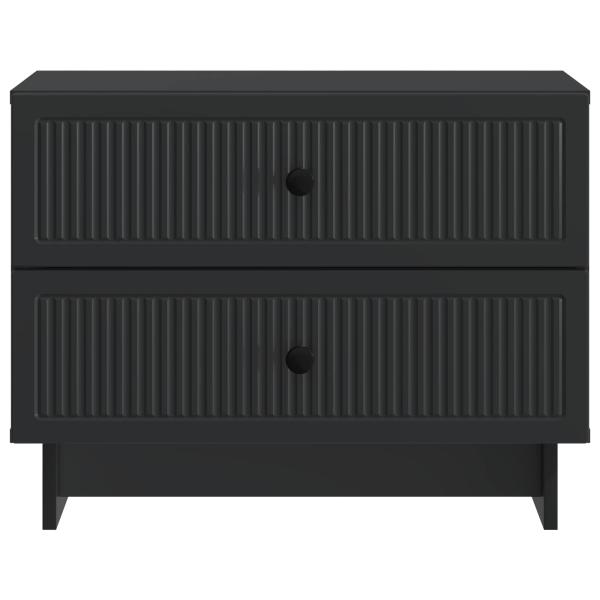 Nachttisch Schwarz 62 x 34,5 x 47,5 cm Holzwerkstoff
