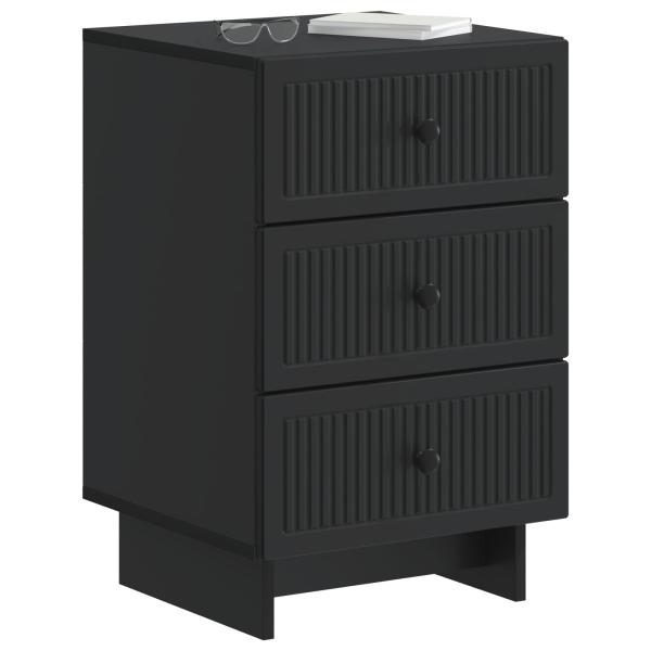 Nachttisch Schwarz 43 x 41 x 66,5 cm Holzwerkstoff