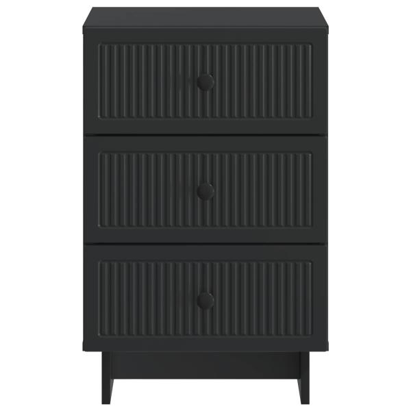 Nachttisch Schwarz 43 x 41 x 66,5 cm Holzwerkstoff
