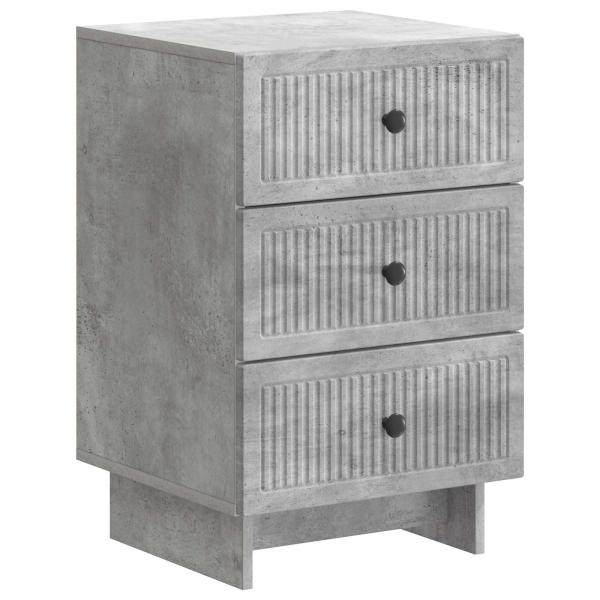 Nachttisch Betongrau 43 x 41 x 66,5 cm Holzwerkstoff