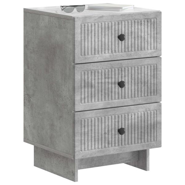 Nachttisch Betongrau 43 x 41 x 66,5 cm Holzwerkstoff