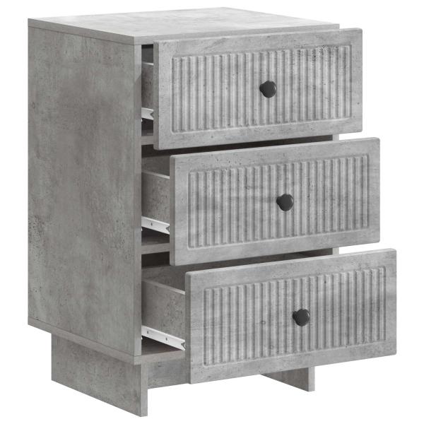 Nachttisch Betongrau 43 x 41 x 66,5 cm Holzwerkstoff