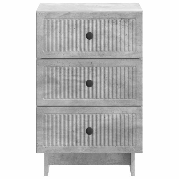 Nachttisch Betongrau 43 x 41 x 66,5 cm Holzwerkstoff