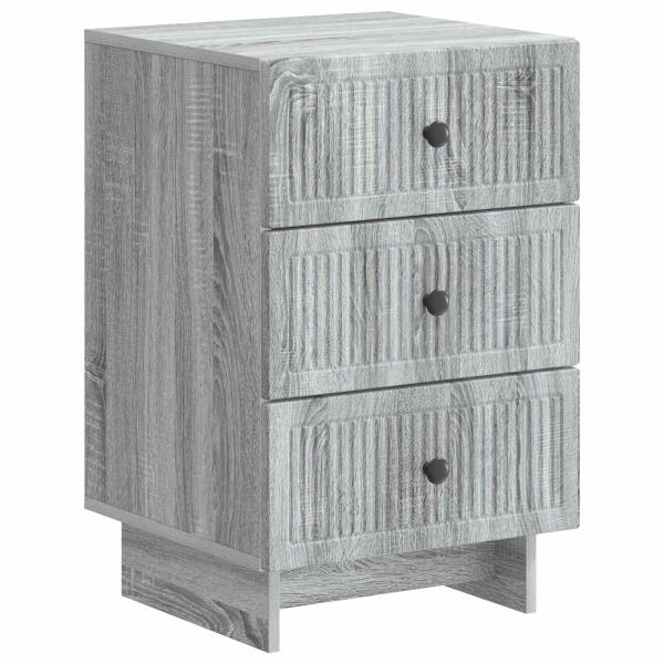 Nachttisch Graues Sonoma 43 x 41 x 66,5 cm Holzwerkstoff