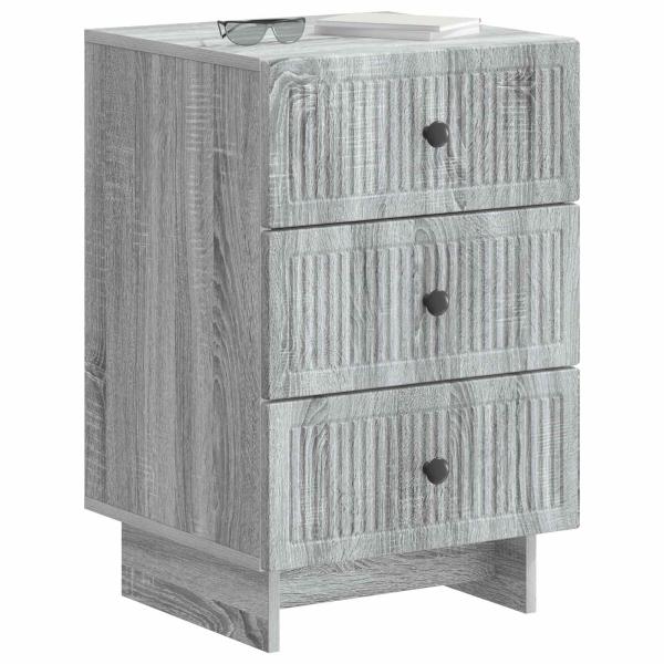 Nachttisch Graues Sonoma 43 x 41 x 66,5 cm Holzwerkstoff