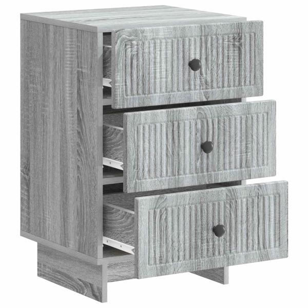Nachttisch Graues Sonoma 43 x 41 x 66,5 cm Holzwerkstoff
