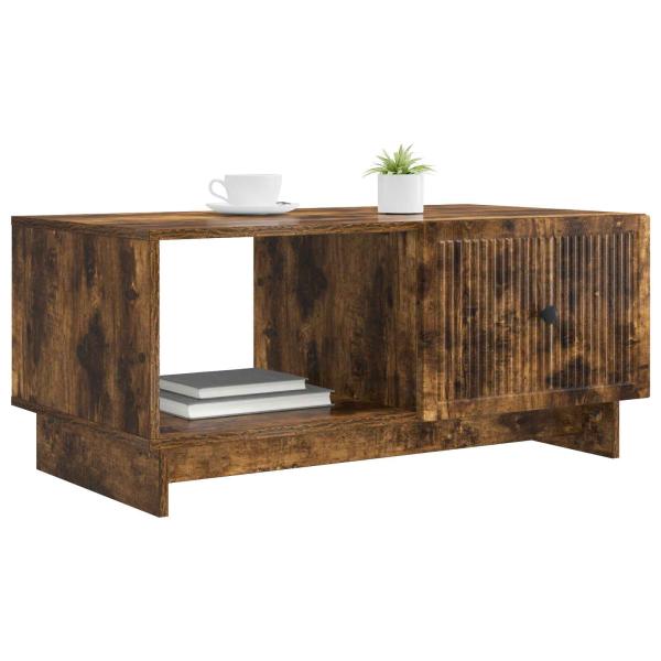 Couchtisch Räuchereiche 90 x 50 x 40 cm Holzwerkstoff