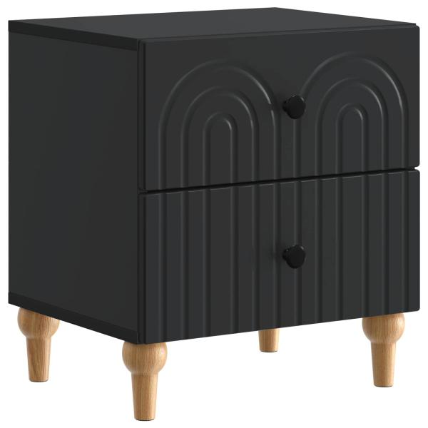Nachttisch 2 stk. Schwarz 43 x 34,5 x 48 cm Holzwerkstoff