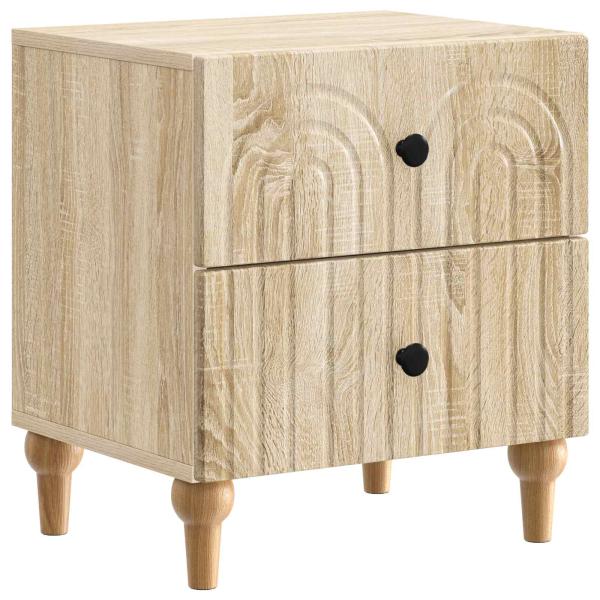 Nachttisch 2 stk. Sonoma-Eiche 43 x 34,5 x 48 cm Holzwerkstoff