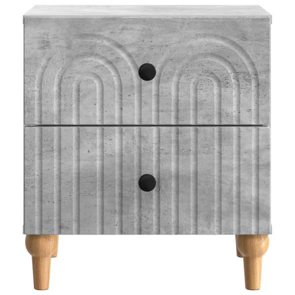 Nachttisch Betongrau 43 x 34,5 x 48 cm Holzwerkstoff