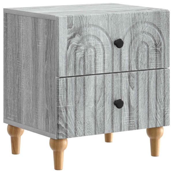 Nachttisch Graues Sonoma 43 x 34,5 x 48 cm Holzwerkstoff
