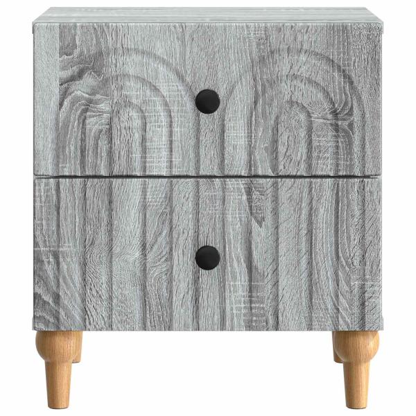 Nachttisch Graues Sonoma 43 x 34,5 x 48 cm Holzwerkstoff