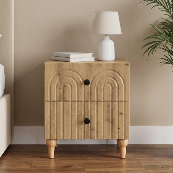 ARDEBO.de - Nachttisch Artisan-Eiche 43 x 34,5 x 48 cm Holzwerkstoff