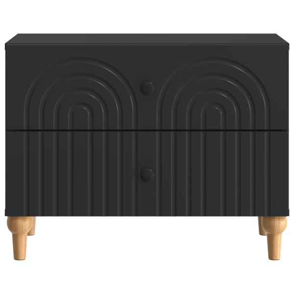 Nachttisch Schwarz 62 x 34,5 x 48 cm Holzwerkstoff