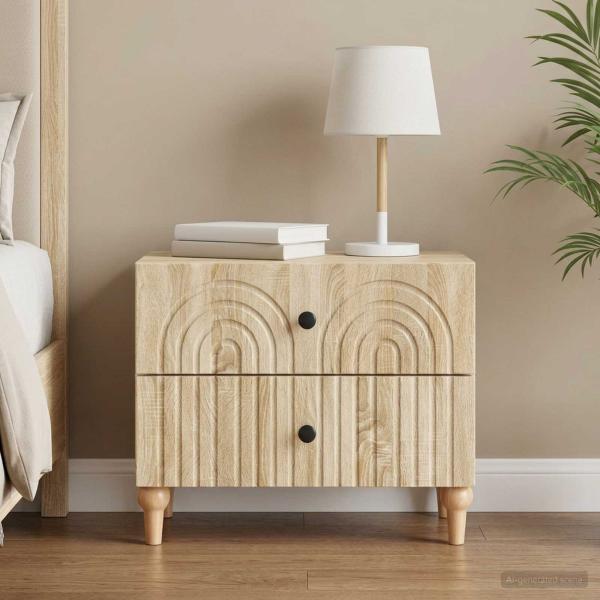 ARDEBO.de - Nachttisch Sonoma-Eiche 62 x 34,5 x 48 cm Holzwerkstoff