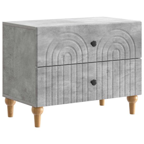 Nachttisch Betongrau 62 x 34,5 x 48 cm Holzwerkstoff