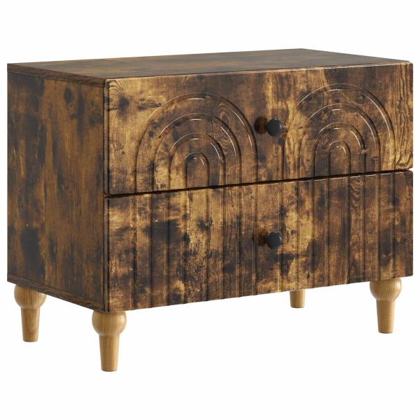 Nachttisch Geräucherte Eiche 62 x 34,5 x 48 cm Holzwerkstoff