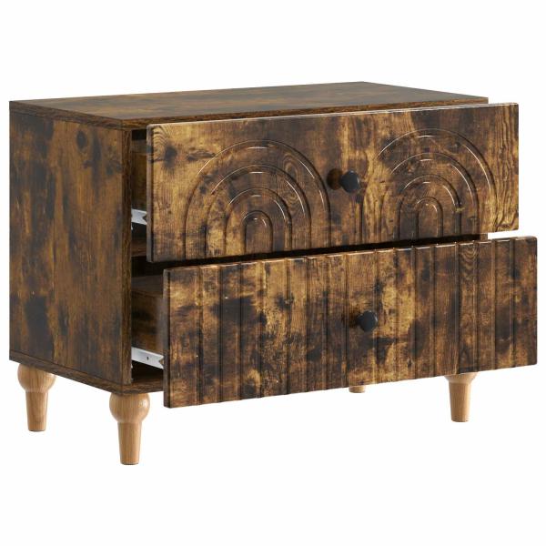 Nachttisch Geräucherte Eiche 62 x 34,5 x 48 cm Holzwerkstoff