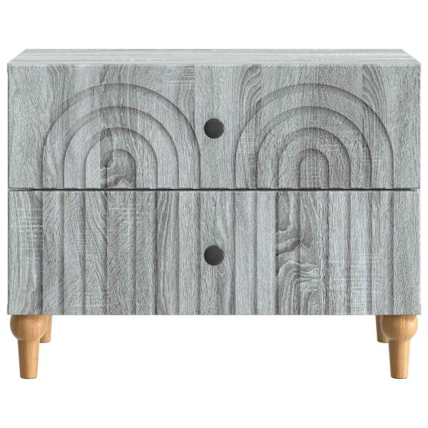 Nachttisch Graues Sonoma 62 x 34,5 x 48 cm Holzwerkstoff