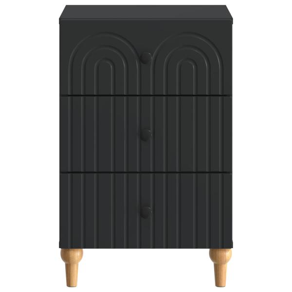 Nachttisch Schwarz 43x 41 x 66,5 cm Holzwerkstoff