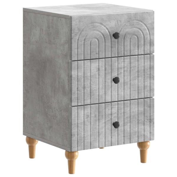 Nachttisch Betongrau 43x 41 x 66,5 cm Holzwerkstoff