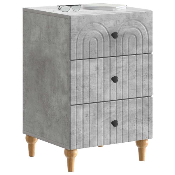 Nachttisch Betongrau 43x 41 x 66,5 cm Holzwerkstoff