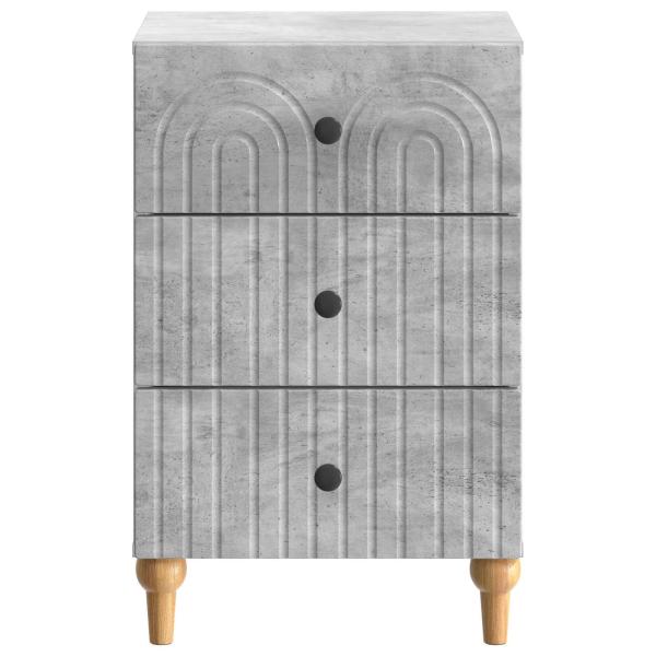 Nachttisch Betongrau 43x 41 x 66,5 cm Holzwerkstoff