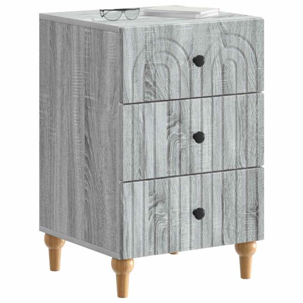 Nachttisch Sonoma-Grau 43x 41 x 66,5 cm Holzwerkstoff