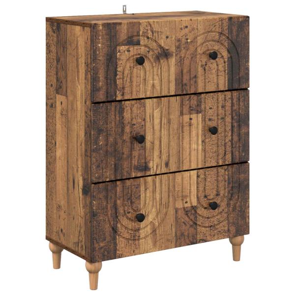 Schubladenschrank Altholz 66 x 34,5 x 90 cm Holzwerkstoff