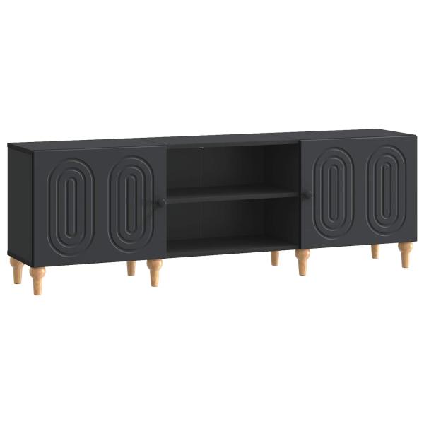 TV-Schränk 150 x 31 x 50 cm Schwarz Holzwerkstoff