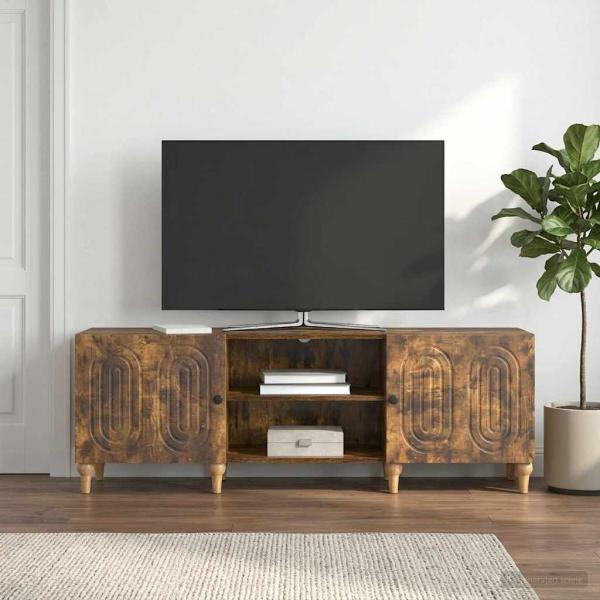 ARDEBO.de - TV-Schränk 150 x 31 x 50 cm Räuchereiche Holzwerkstoff