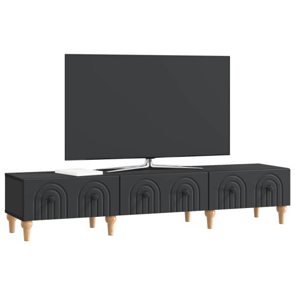 TV-Schränk Schwarz 147 x 34,5 x 30 cm Holzwerkstoff