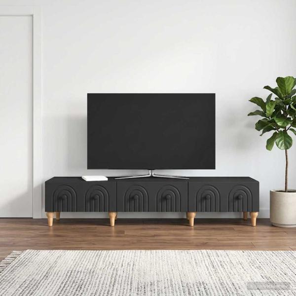 TV-Schränk Schwarz 147 x 34,5 x 30 cm Holzwerkstoff