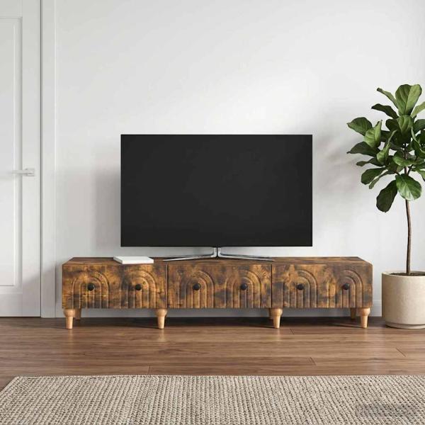 ARDEBO.de - TV-Schränk Geräucherte Eiche 147 x 34,5 x 30 cm Holzwerkstoff