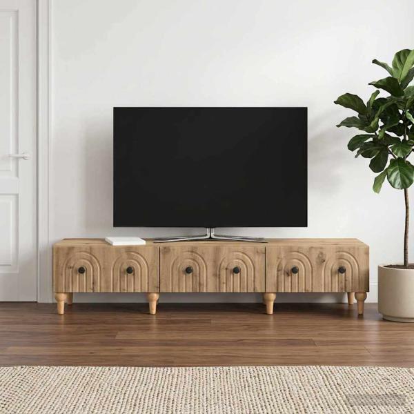 ARDEBO.de - TV-Schränk 147 x 34,5 x 30 cm Artisan-Eiche Holzwerkstoff