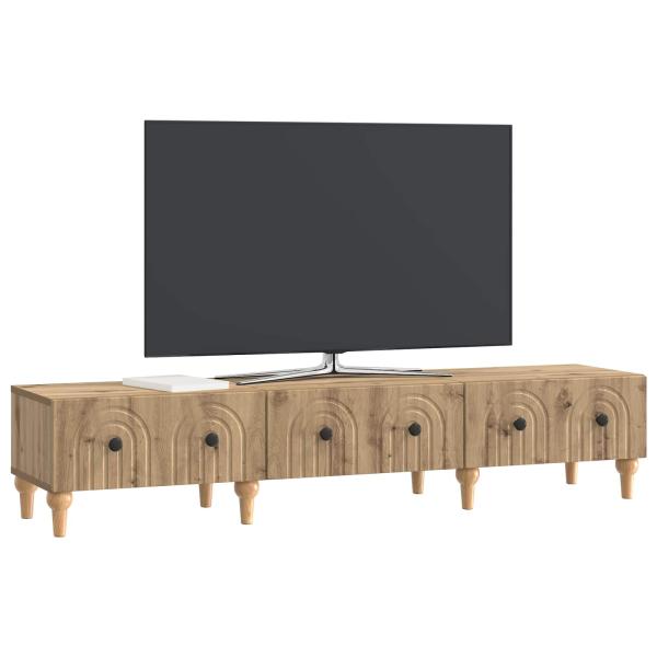 TV-Schränk 147 x 34,5 x 30 cm Artisan-Eiche Holzwerkstoff